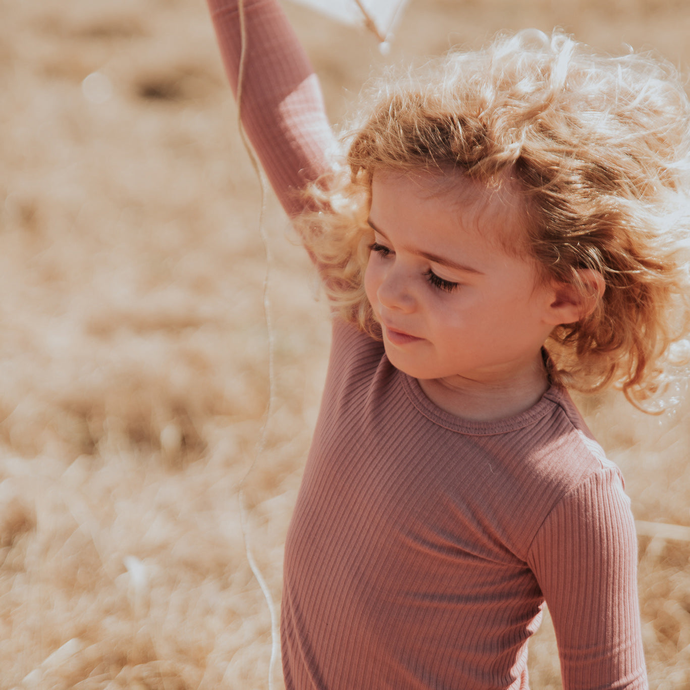 The Long Sleeve Dress - Rosewood Ribbed Long Sleeve Dress Lovely Littles   