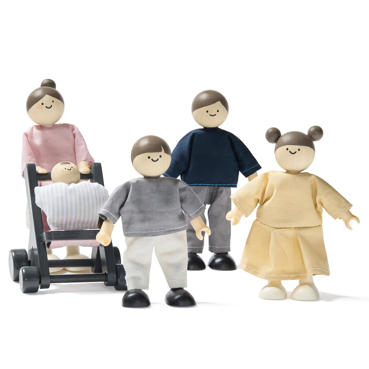 Tiny Land® Sweetwood Love Dollhouse & Wooden Dollhouse Dolls