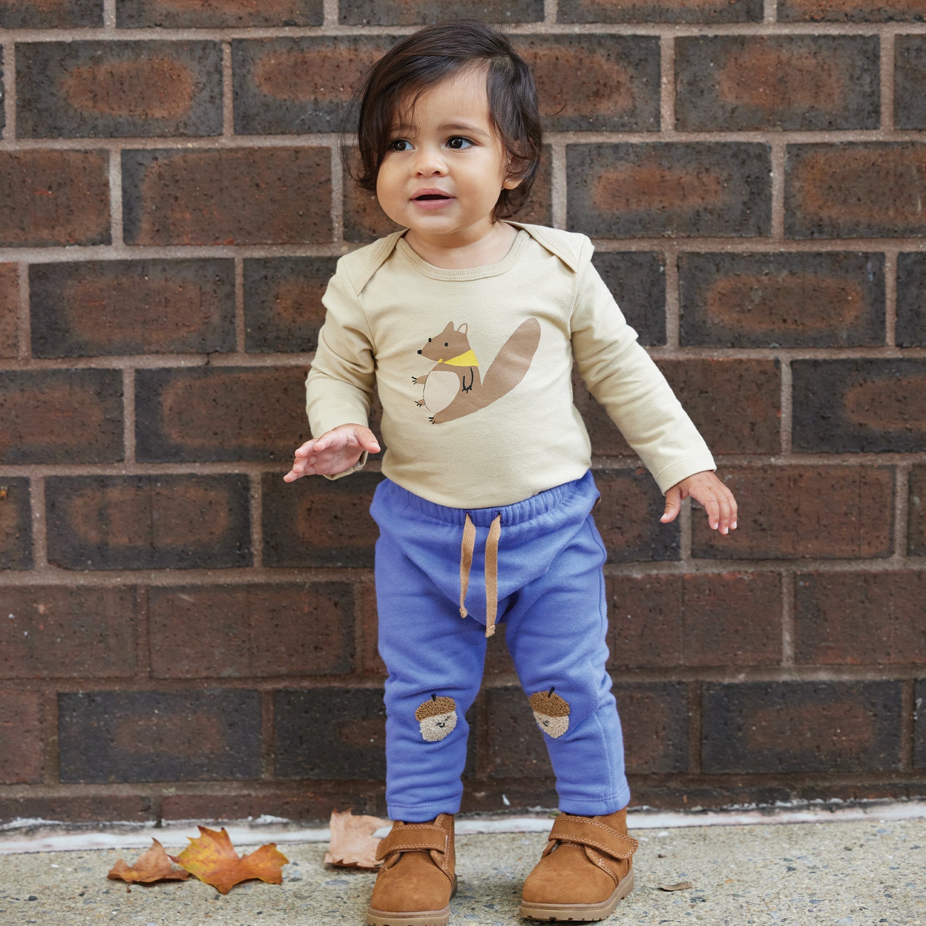 Acorn Knee Patch Baby Pants Pants Mon Coeur   