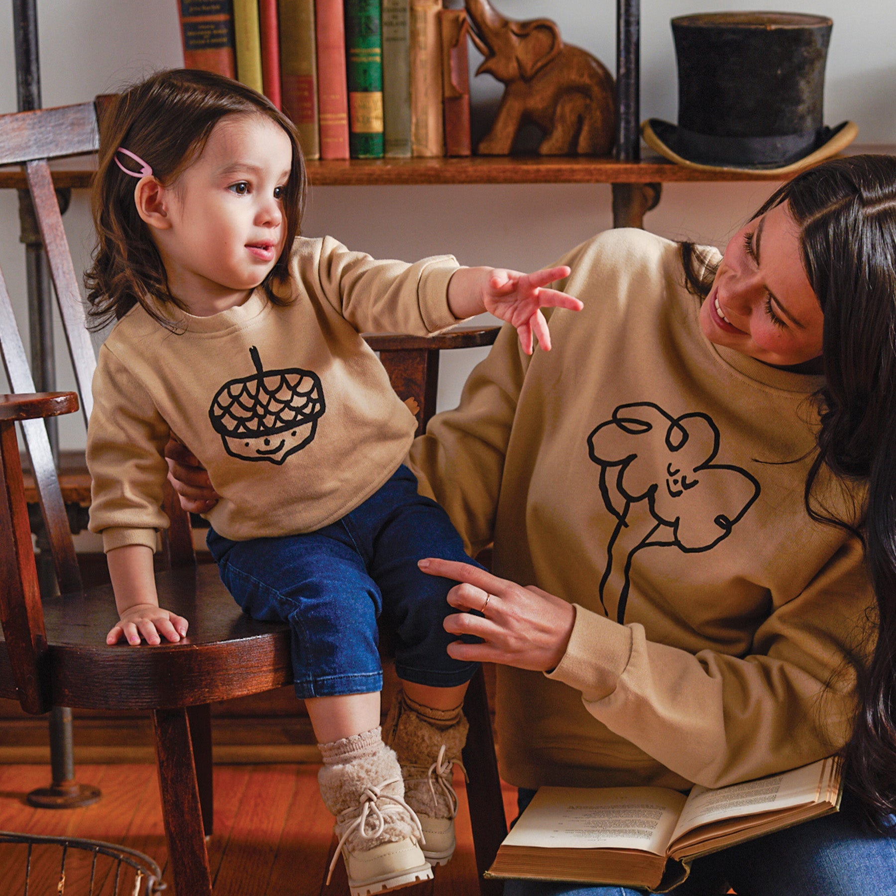 Acorn Baby Sweatshirt Sweaters Mon Coeur   