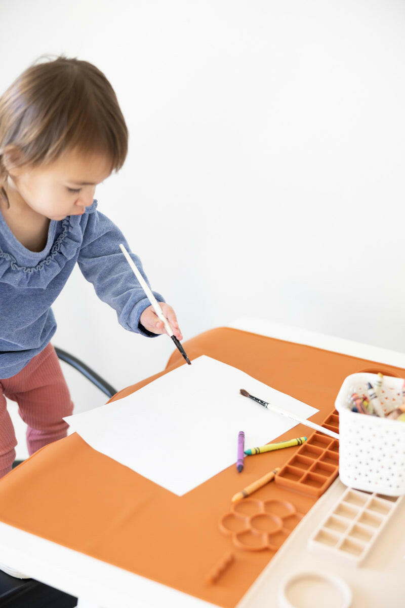 Silicone Activity Painting Mat MKS Miminoo™ Terracotta ACTIVITY PAINTING MAT MKS Miminoo   