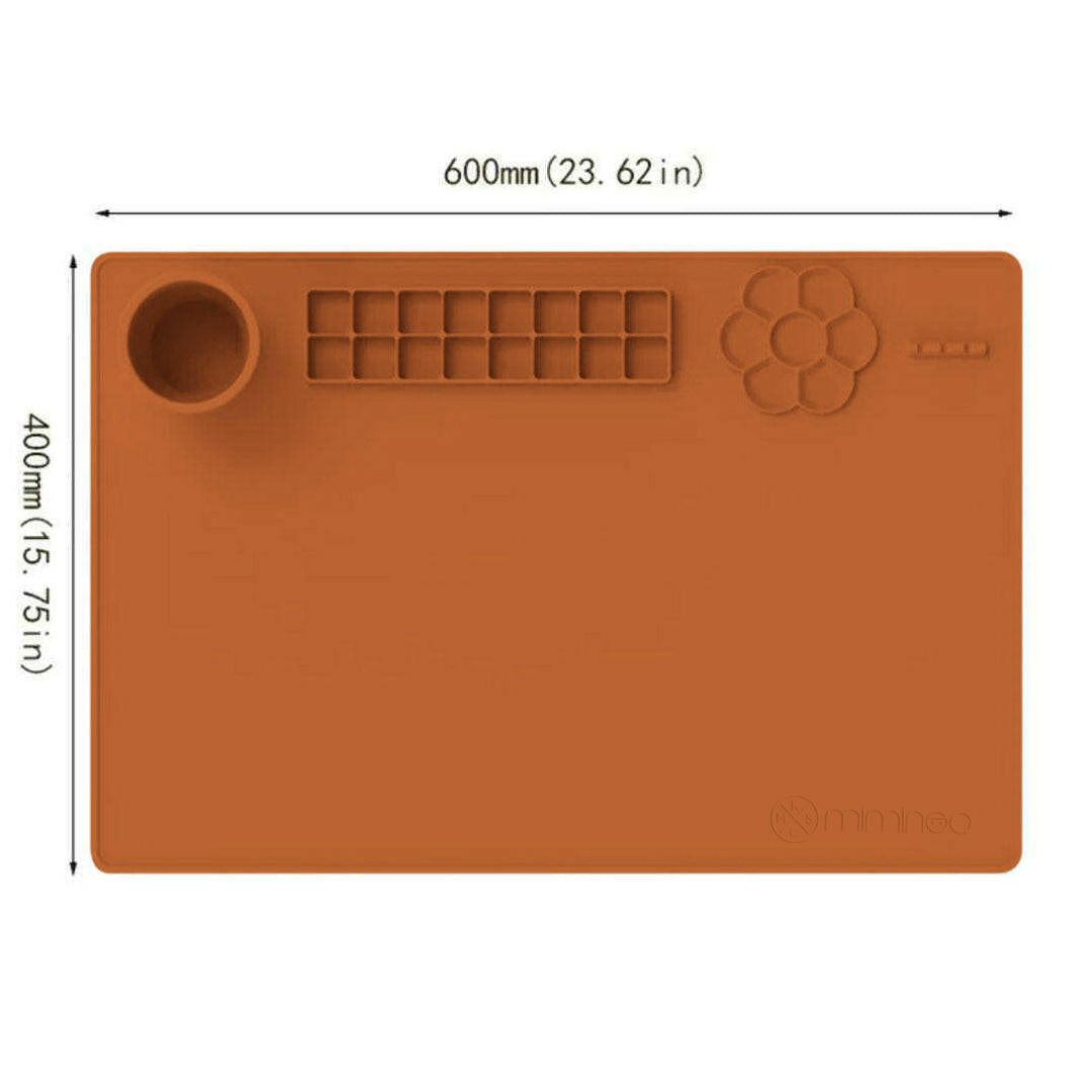 Silicone Activity Painting Mat MKS Miminoo™ Terracotta ACTIVITY PAINTING MAT MKS Miminoo   