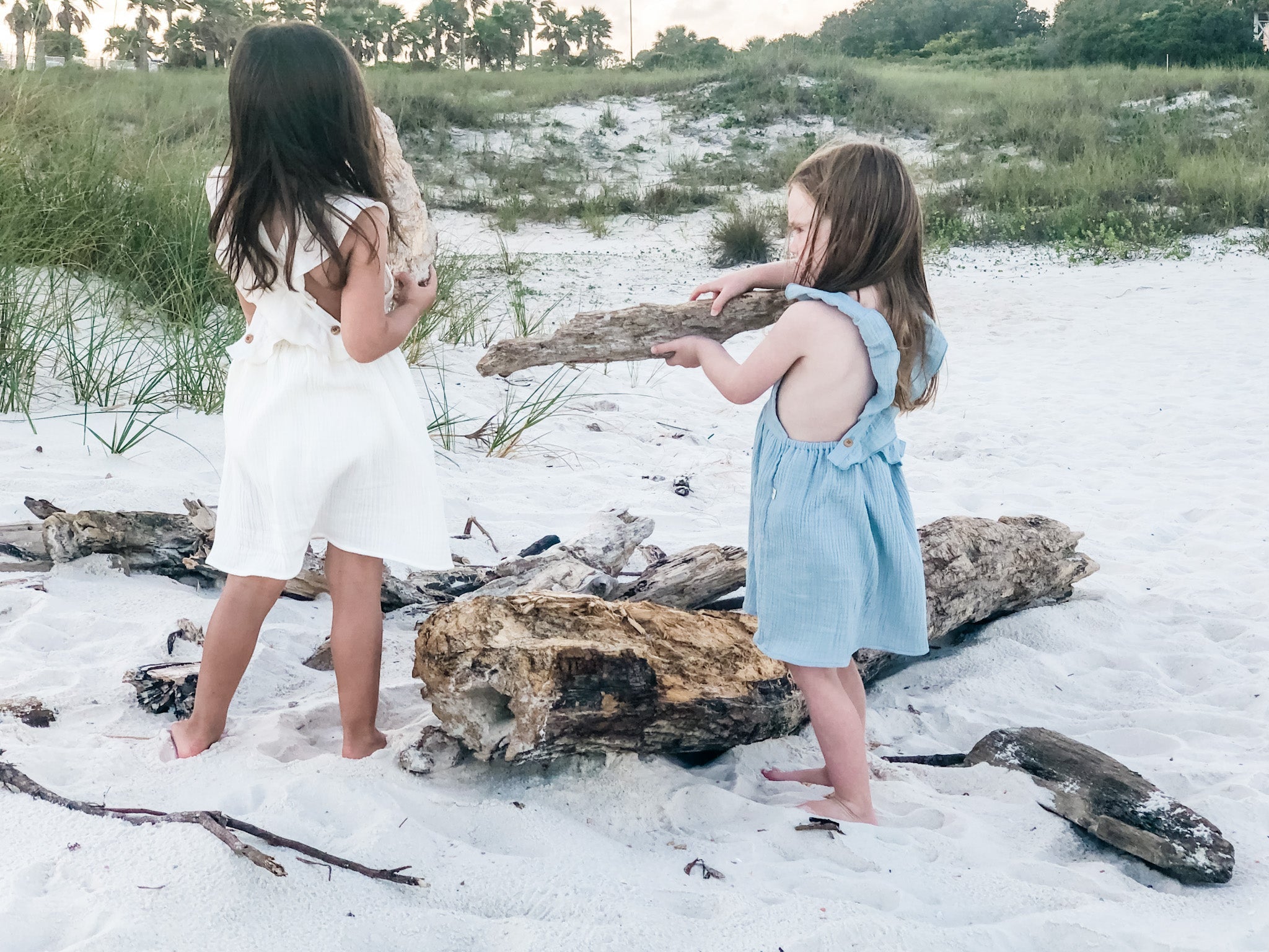 Crossback Ruffle Dress - Seafoam