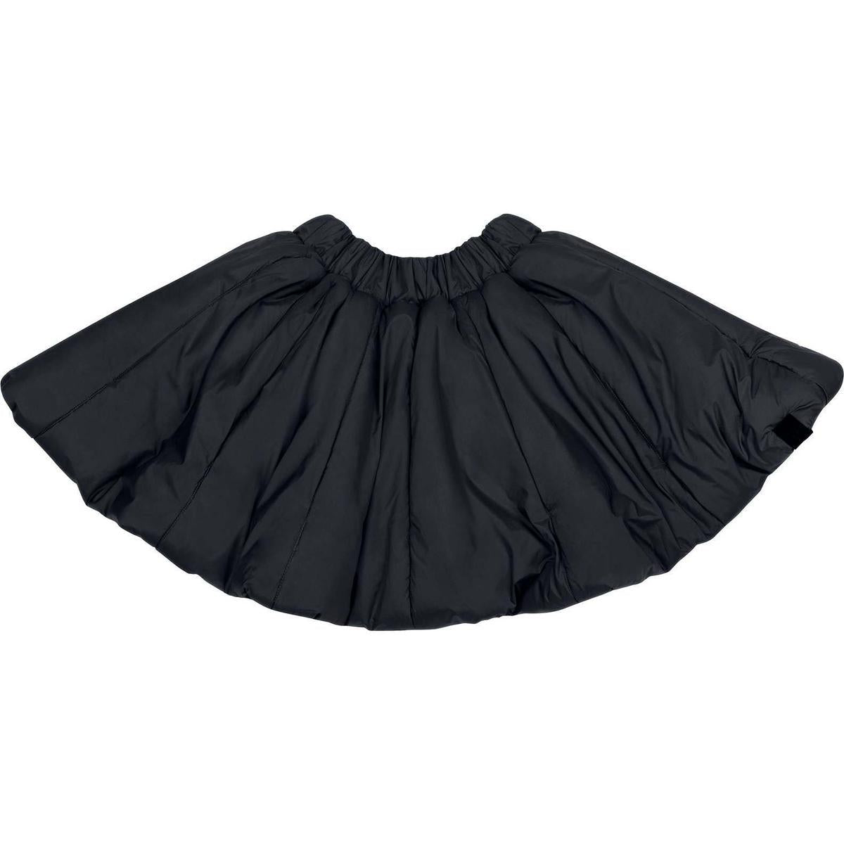 Girls Quilted Nylon Skirt - Black