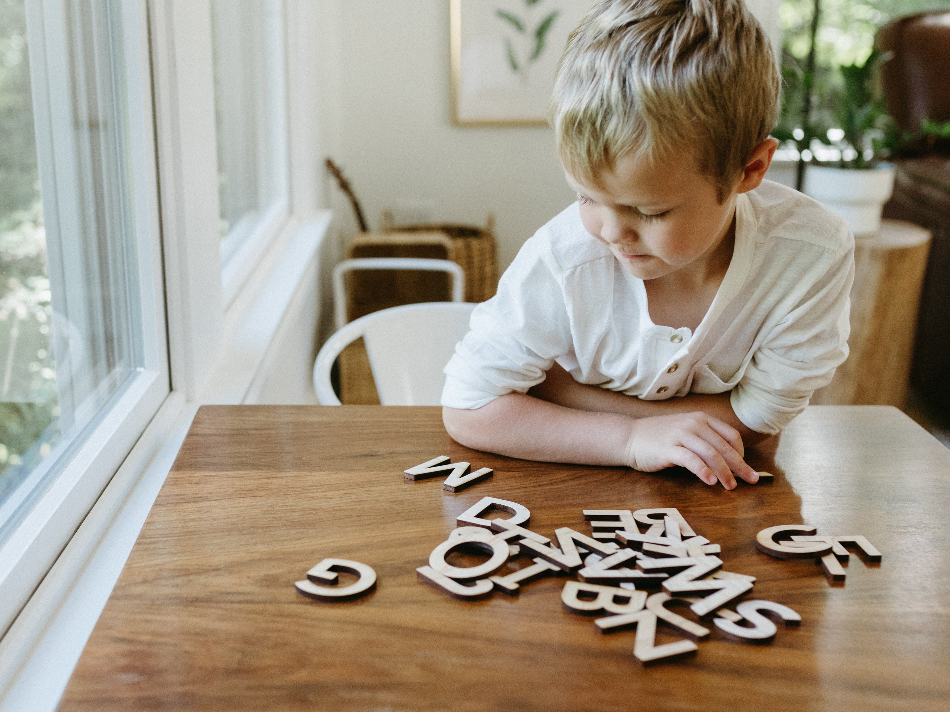 Wooden Alphabet Set • Wood Letters & Movable Alphabet in Maple