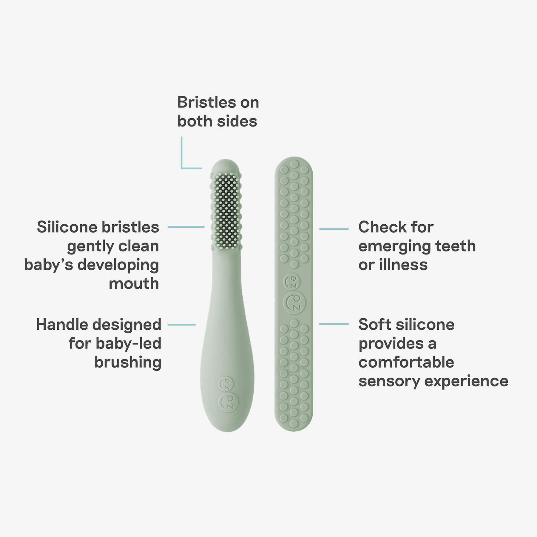 Baby-Led™ Toothbrush + Tongue Depressor