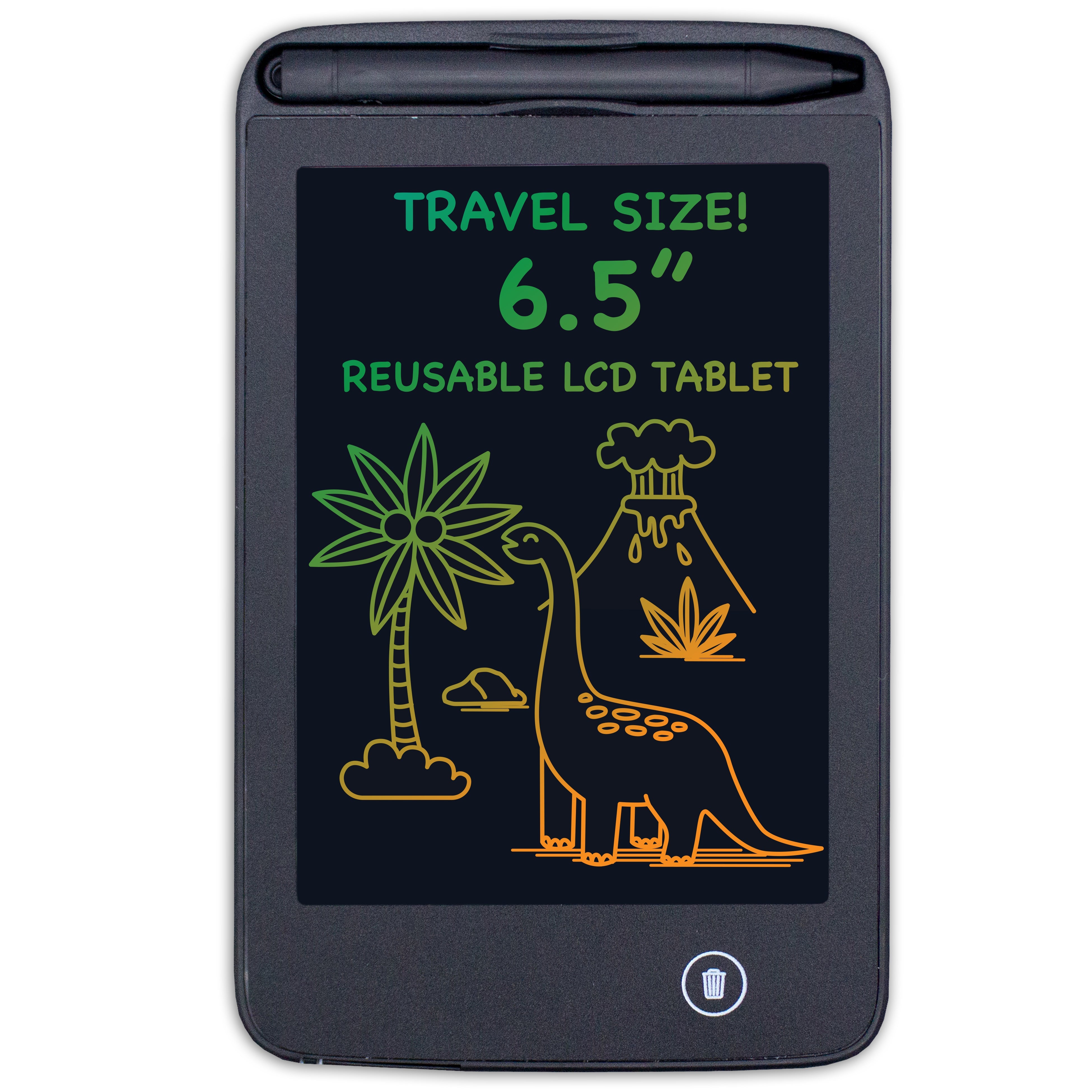 Eco-Friendly Reusable Writing Tablet 6.5 LCD Screen With Drawing Pen and Locking Switch