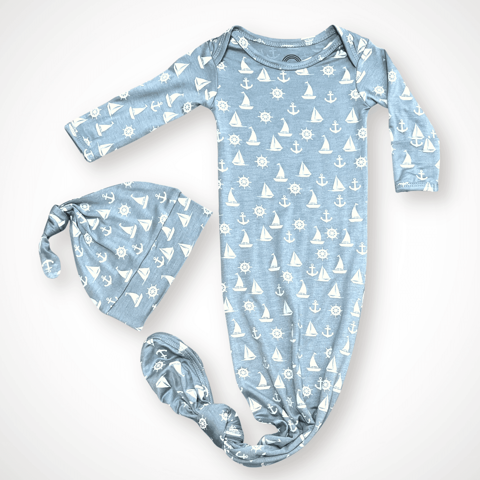 Anchors Away Newborn Bamboo Gown