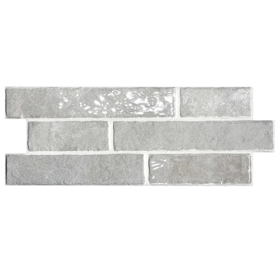 Ghiaccio 6.5"x15.25" Interlocking Brick Porcelain Tile Dany Series - Aquatica Collection