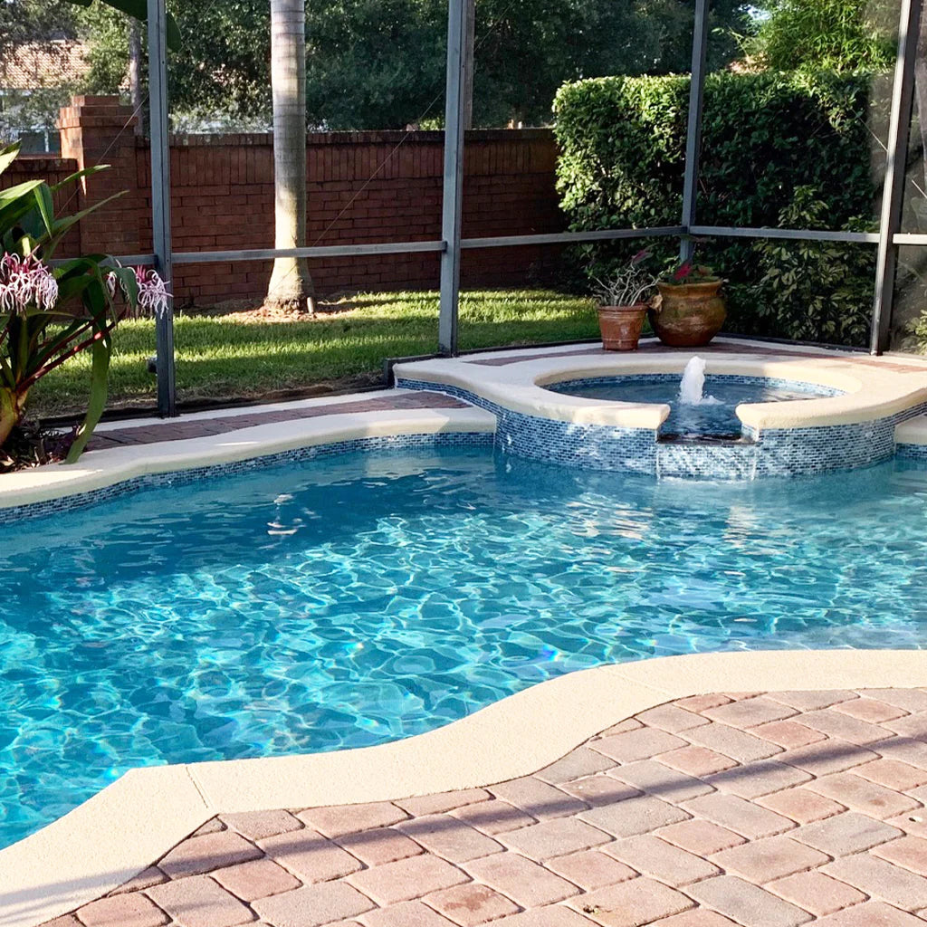 Sapphire Brick 0.5"x1.25" on 12.25"x12.75" Mesh Glass Mosaic Tile Aurora Series - Aquatica Collection