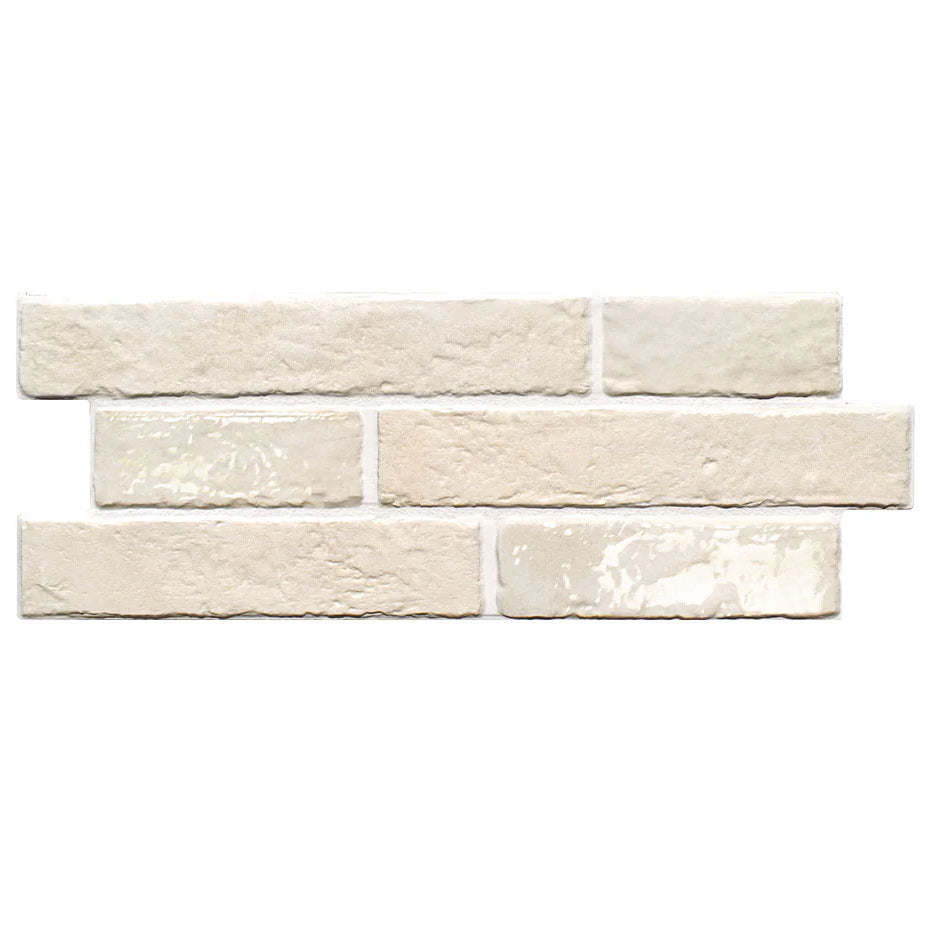 Vaniglia Beige 6.5"x15.25" Interlocking Brick Porcelain Tile Dany Series - Aquatica Collection