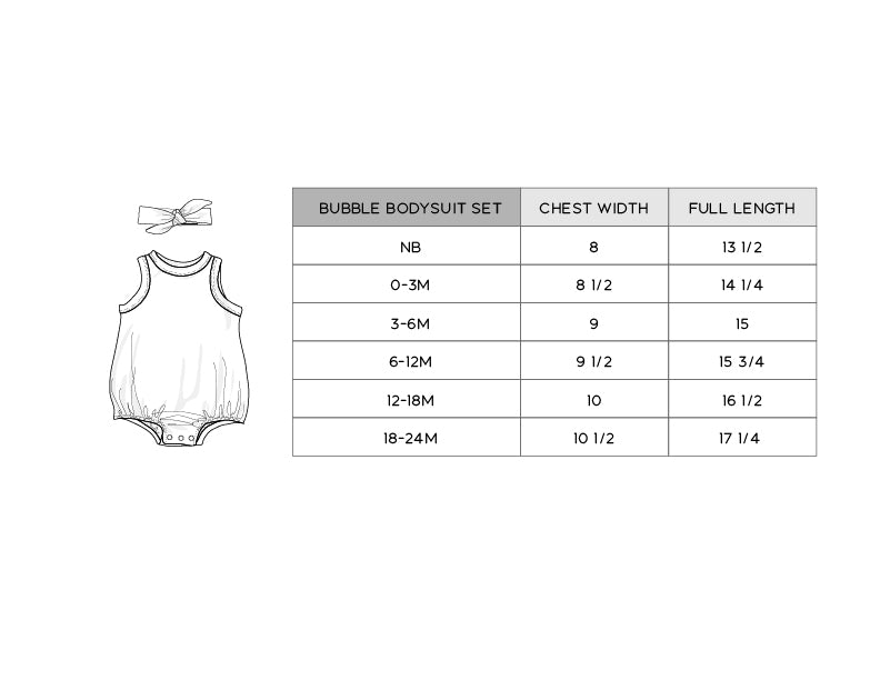 Baby Girl Bubble Bodysuit Set