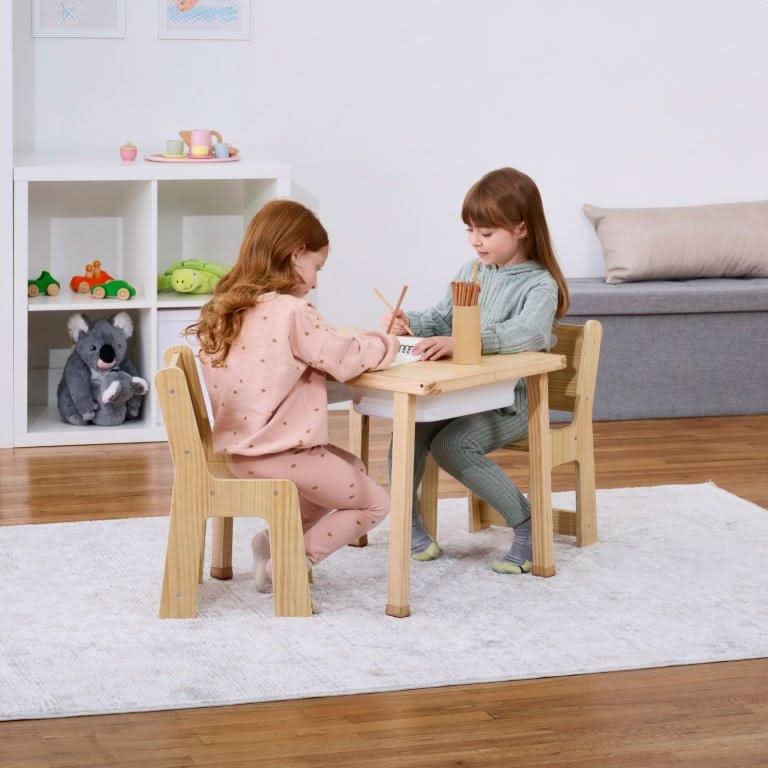 Cordia Wooden Kids Activity Table & Chair Set – Montessori-Inspired Desk for Play & Learning