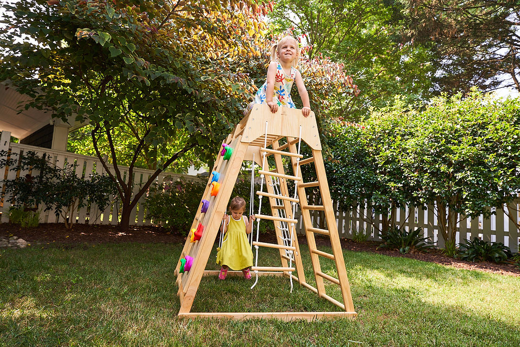 Magnolia - Outdoor and Indoor - Real Wood 7-in-1 Playset Outdoor Avenlur.com   