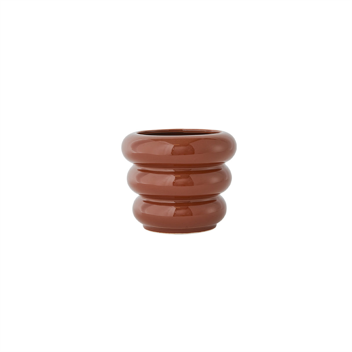Awa Pot - Small/Shiny Caramel
