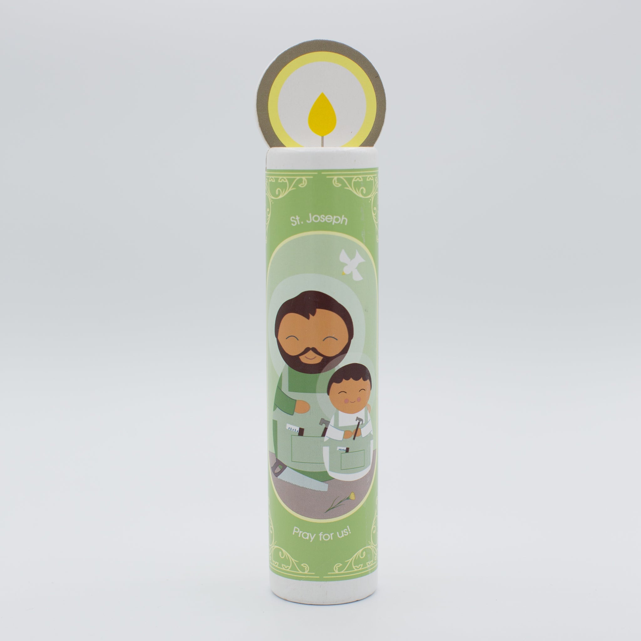 St. Joseph Wooden Prayer Candle