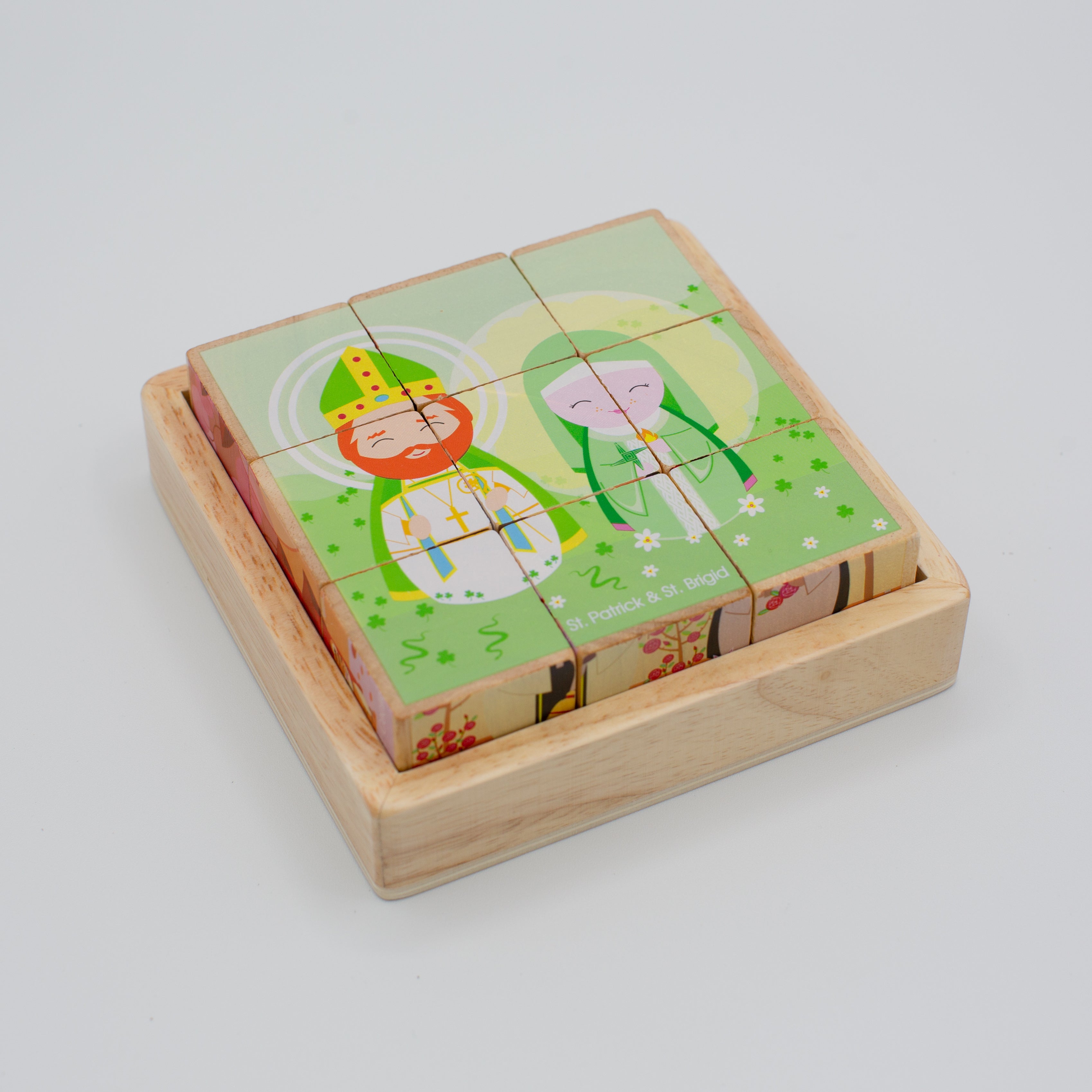 Saint Friends Wooden Cube Puzzle