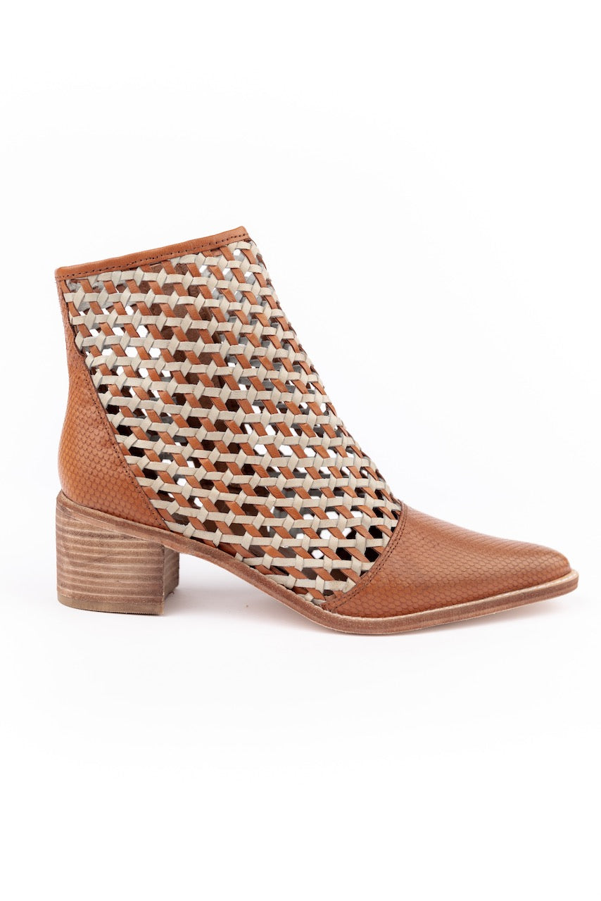 Opening Night Woven Ankle Boot