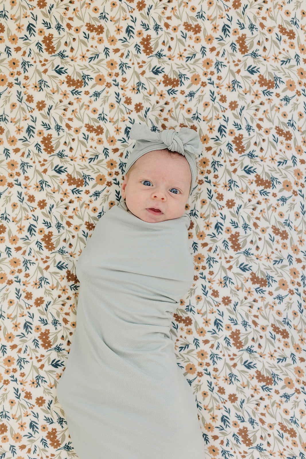 Sage Bamboo Hat OR Head Wrap Set  Mebie Baby   