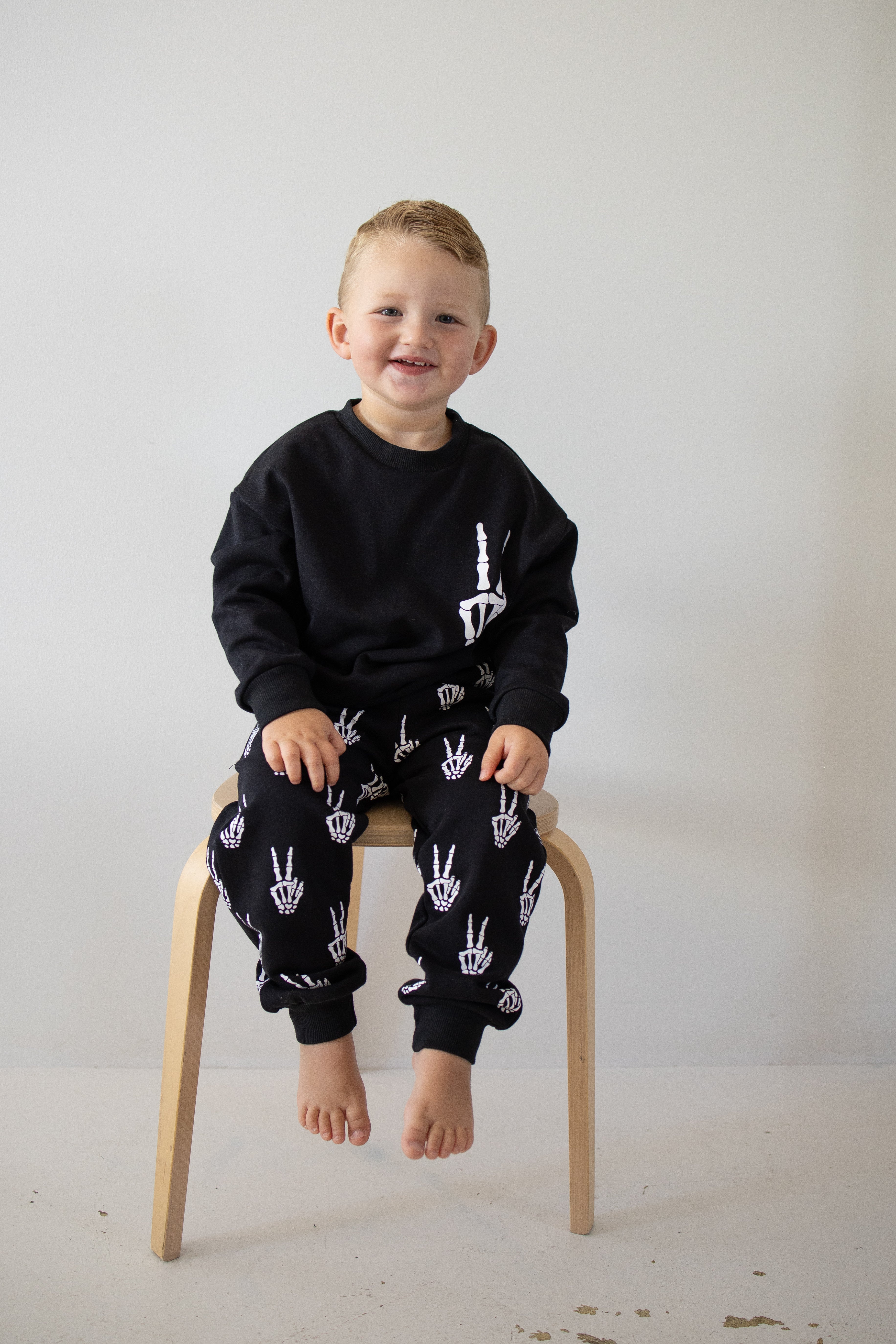 Child Sweat Set | Midnight Skelly