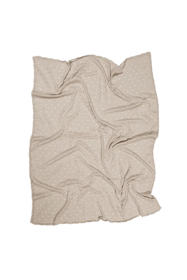 BABY BLANKET BISCUIT DUNE WHITE  Little Wonder & Co   