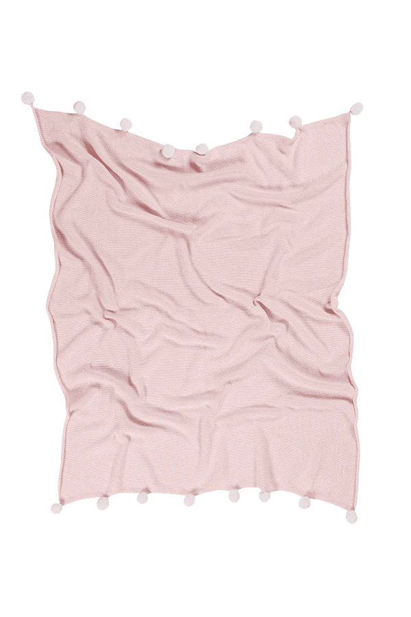 BABY BLANKET BUBBLY SOFT PINK