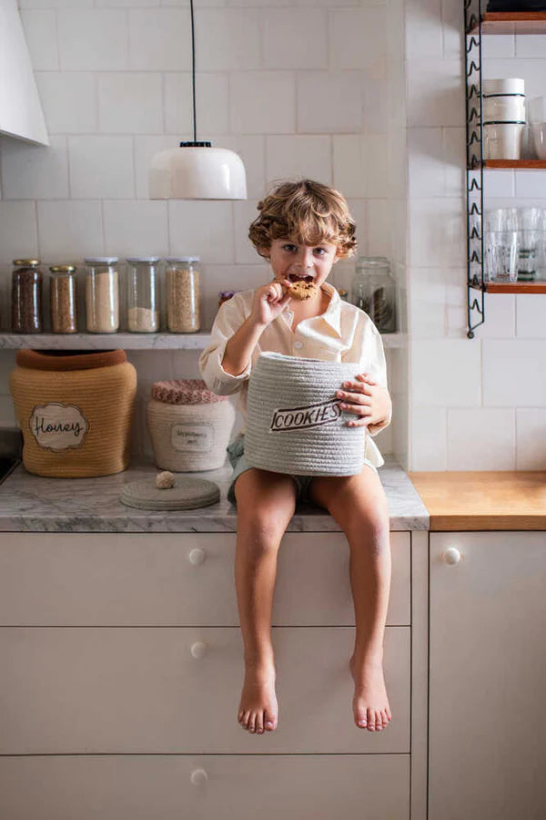 BASKET COOKIE JAR  Little Wonder & Co   