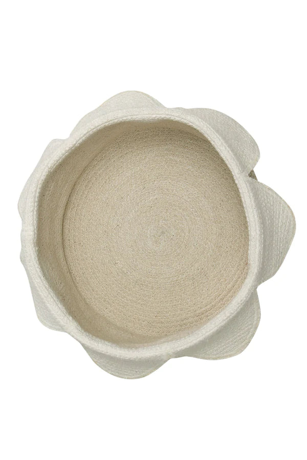 BASKET PETALS IVORY - NATURAL  Little Wonder & Co   