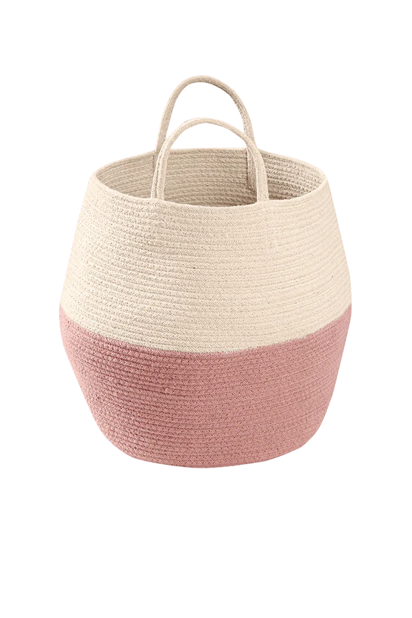 BASKET ZOCO ASH ROSE-NATURAL  Little Wonder & Co   