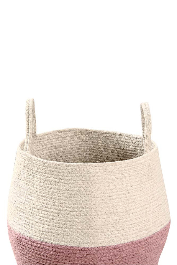 BASKET ZOCO ASH ROSE-NATURAL  Little Wonder & Co   