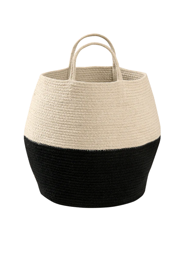 BASKET ZOCO BLACK-NATURAL  Little Wonder & Co   