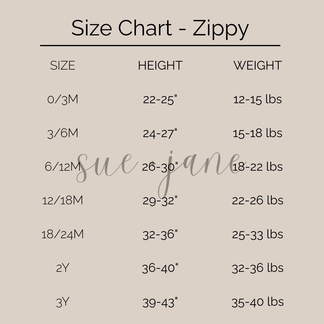 PREORDER Neutral Gingham Bamboo Zippy