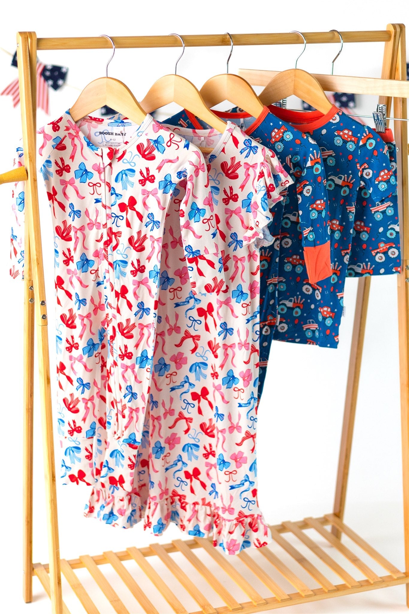 Red, White, & Blue Patriotic Bows Zippy