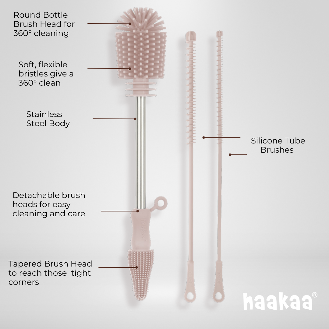 Haakaa Double-Ended Silicone Brush 1 PK