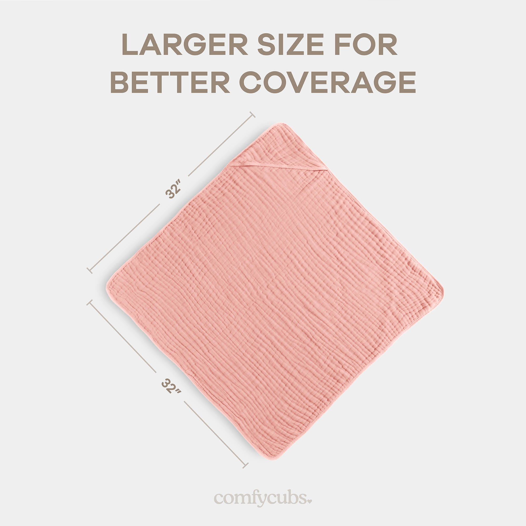 Baby Hooded Towels in Bold Blush