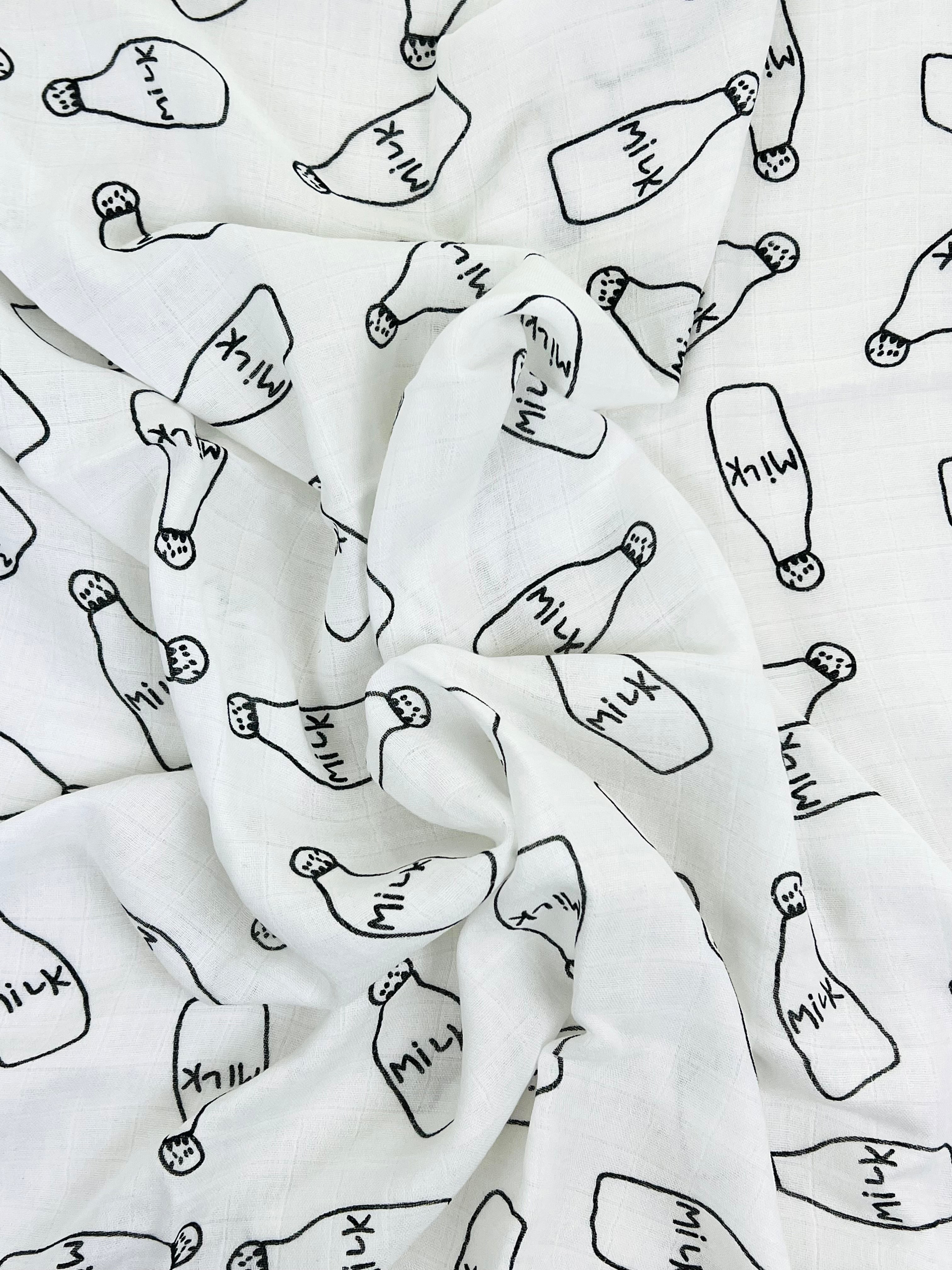 Organic Cotton & Bamboo Swaddle Milk Swaddling Blankets The picnic day   