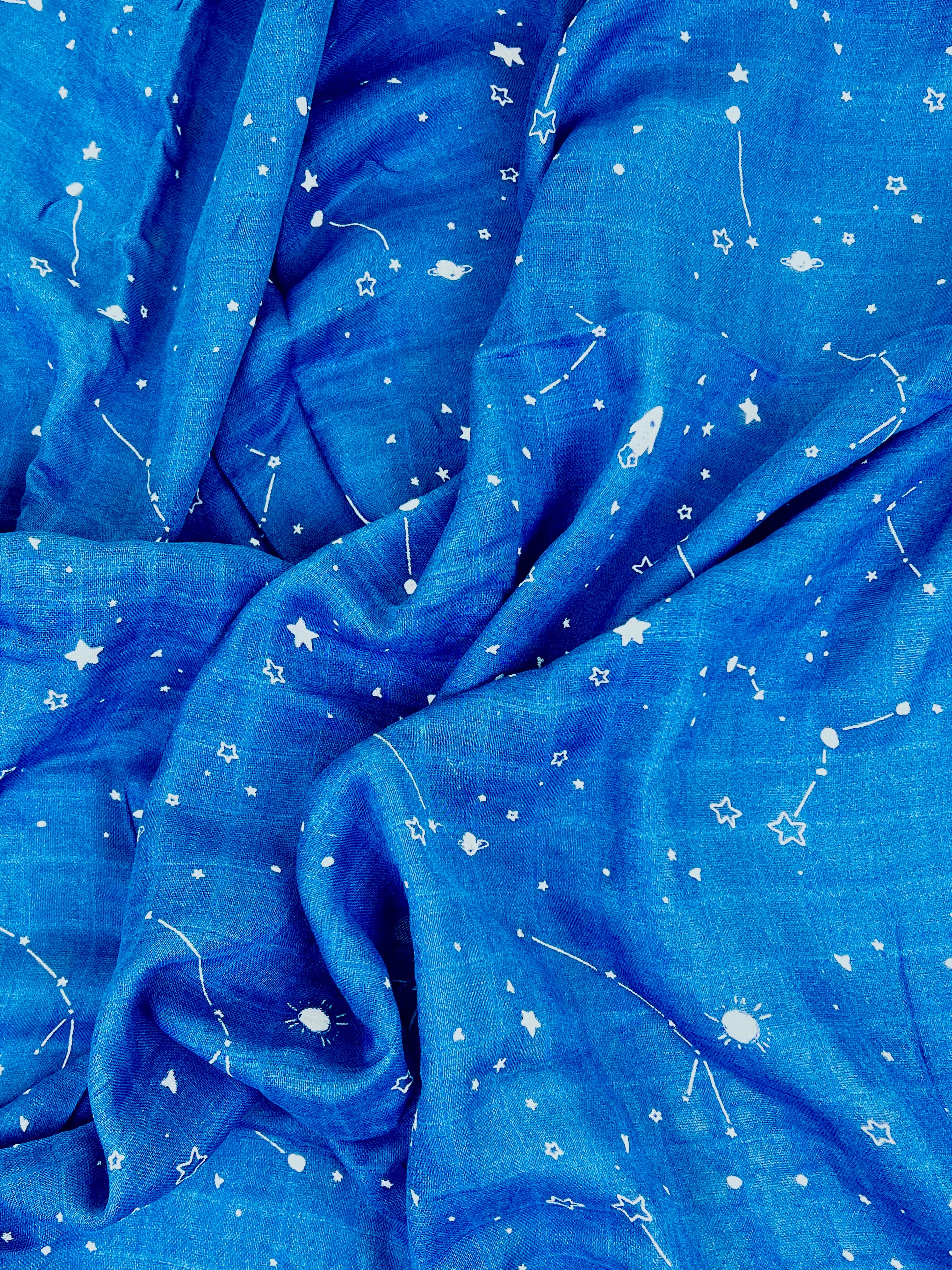 Organic Cotton & Bamboo Swaddle Starry Sky Swaddling Blankets The picnic day   