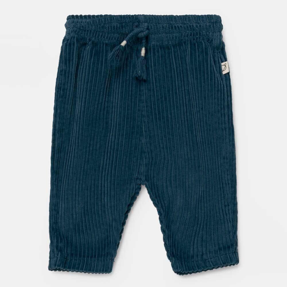 Organic Corduroy Baby Pants - Blue