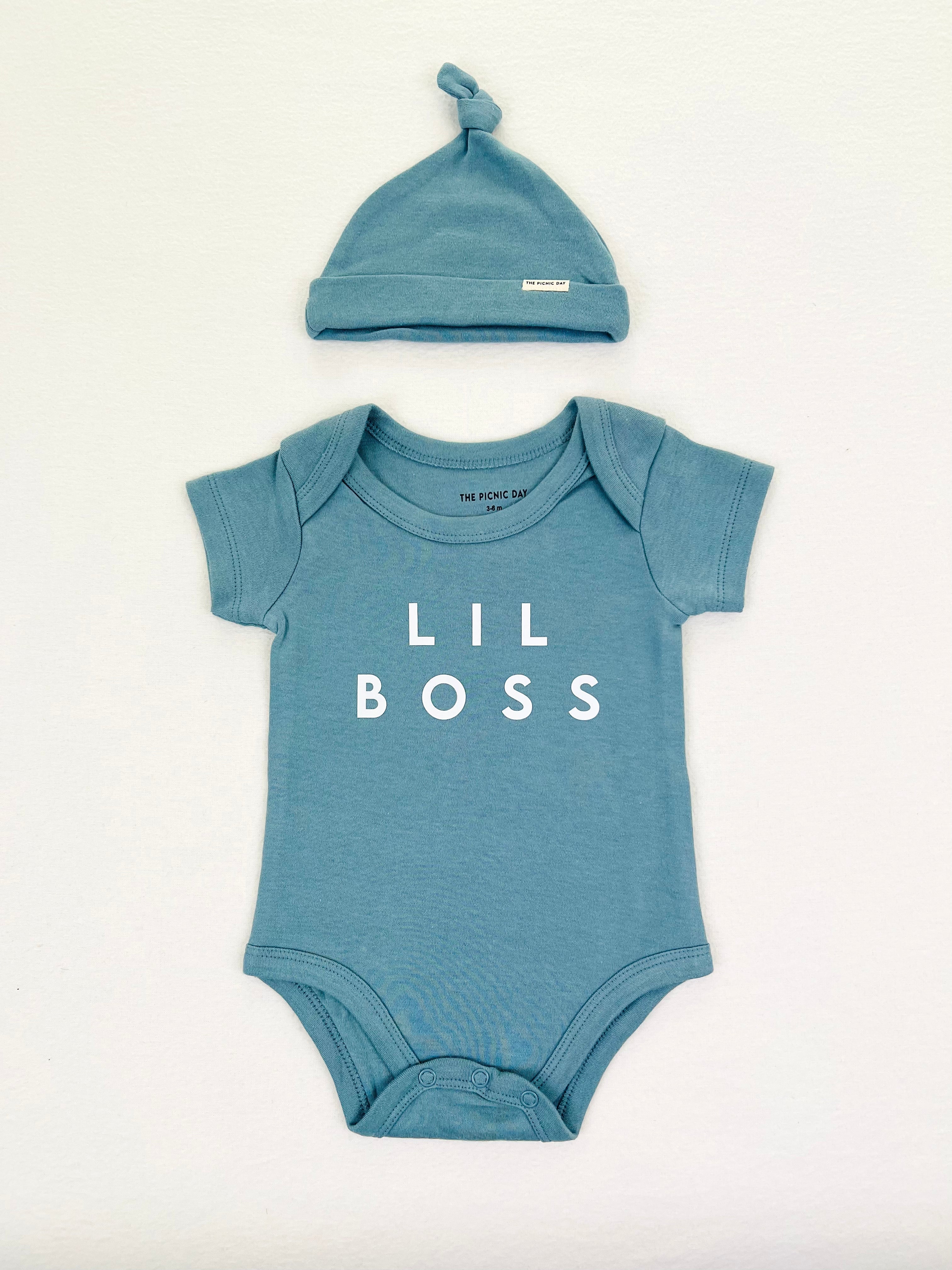 Lil Boss Organic Cotton Romper Juniper Baby One-Pieces The picnic day   