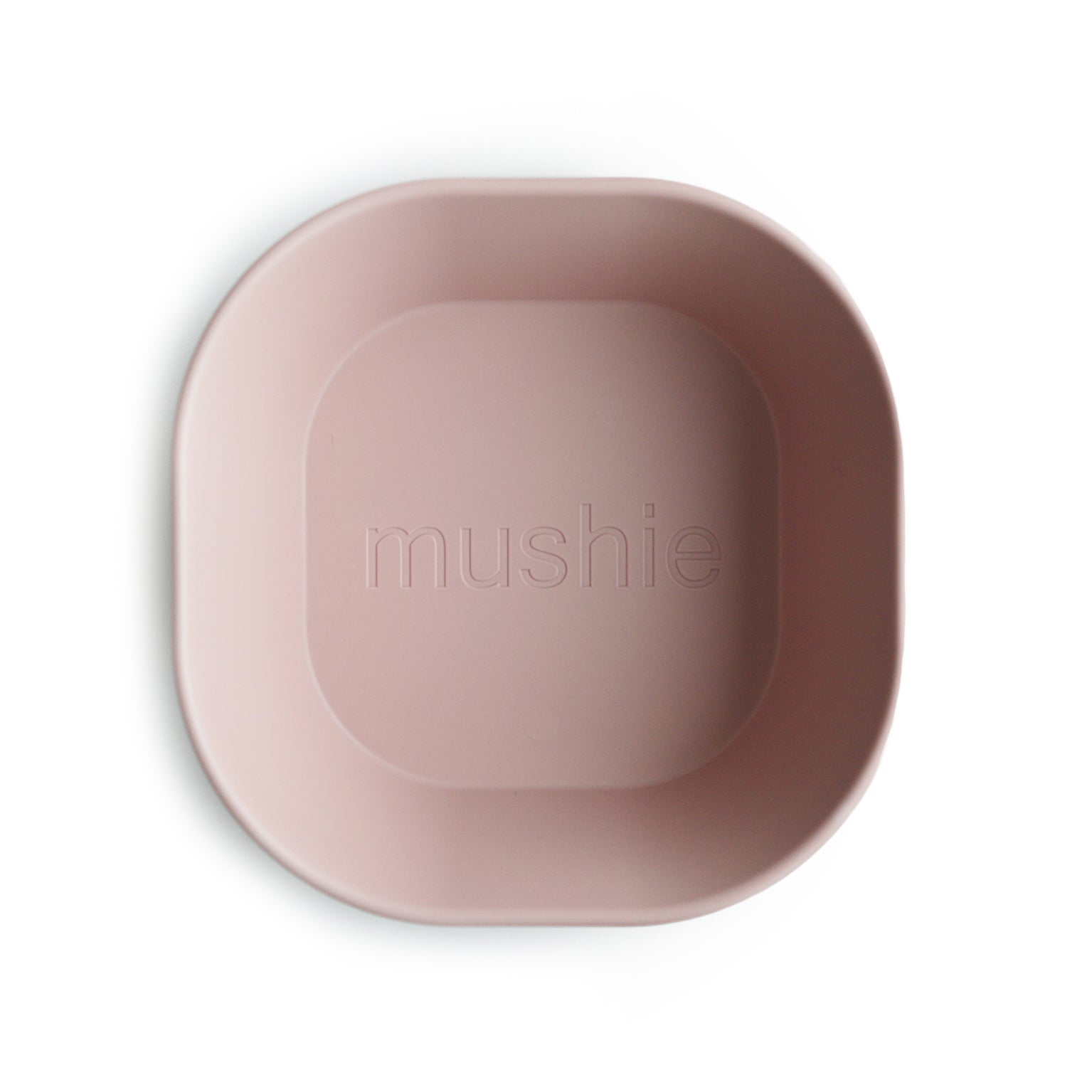 Square Dinnerware Bowl, Set of 2 Dinnerware Mushie Blush  