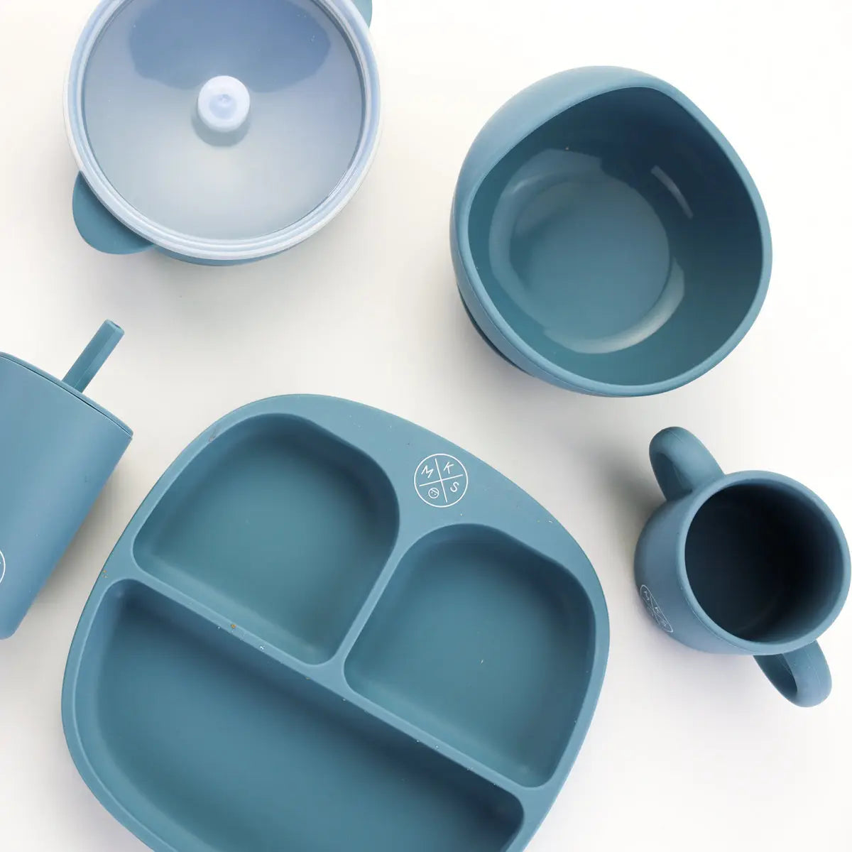 Baby & Toddler Feeding Bowl Set - Petrol