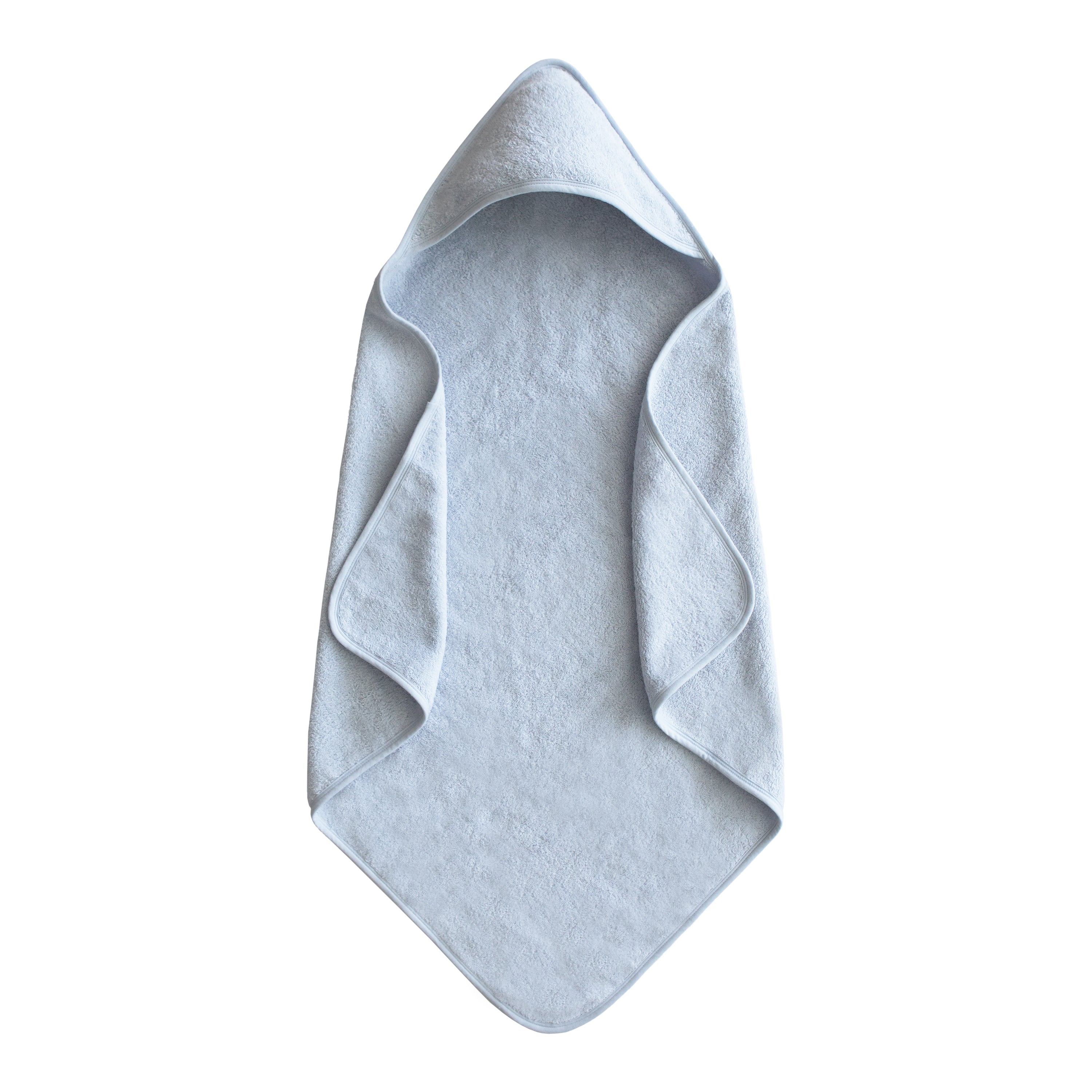 Organic Cotton Baby Hooded Towel Hooded Towel Mushie Baby Blue  