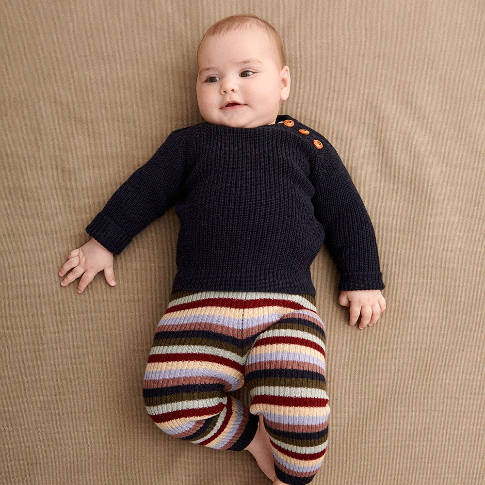 Baby Rib Sweater & Leggings - Multi Stripe