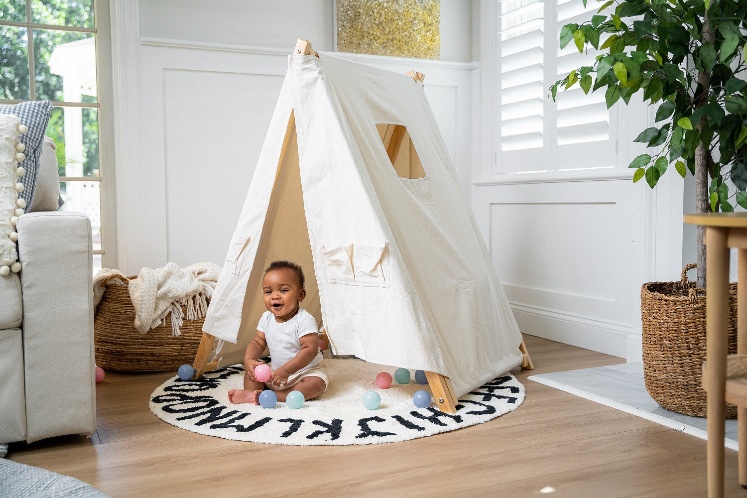 Tent Covering For Spruce - Baby and Toddler Foldable Swing Set - Swing Set Sold Separately Indoor Avenlur.com   