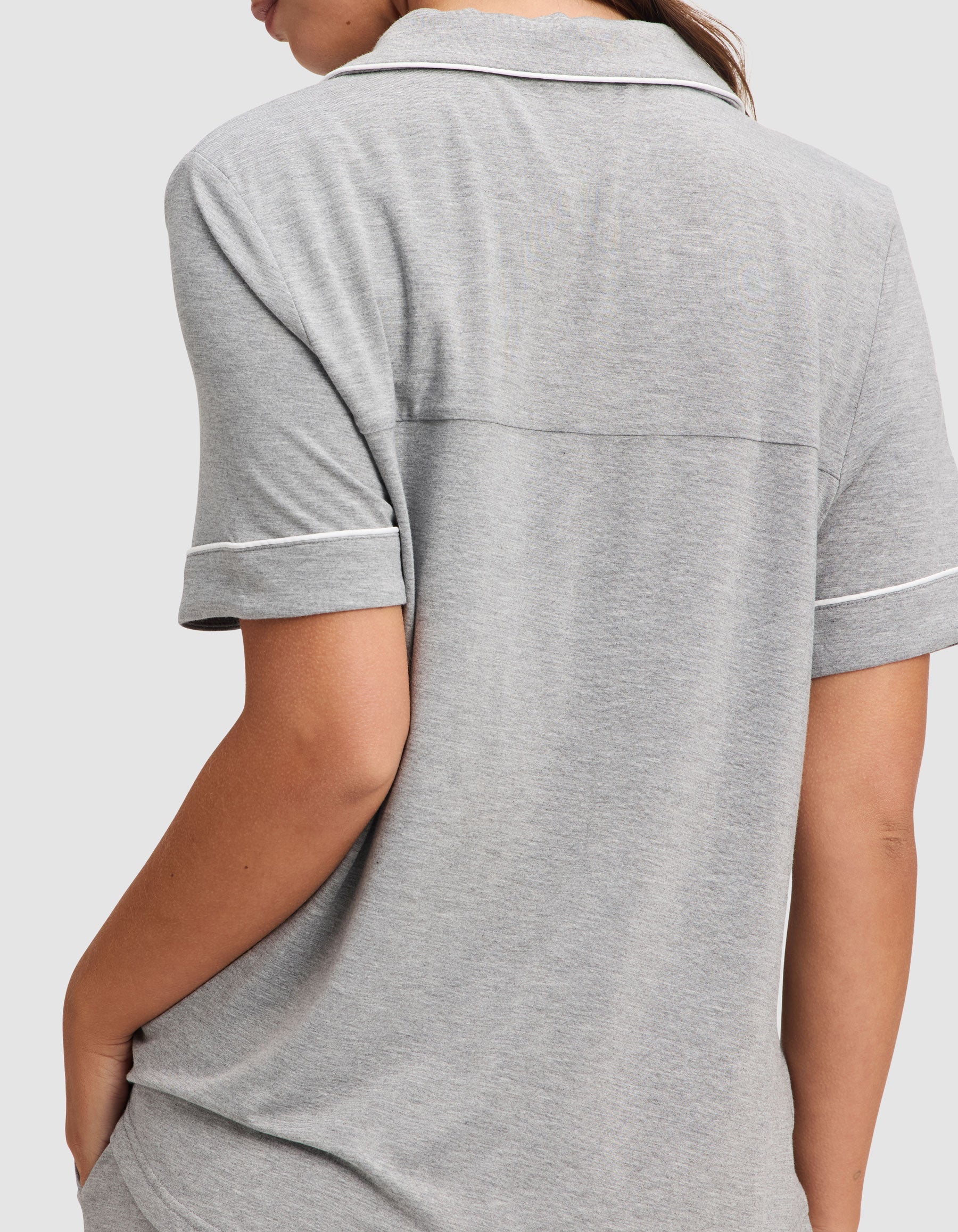 Women's Bamboo Stretch-Knit Short Sleeve & Pant Pajama Set