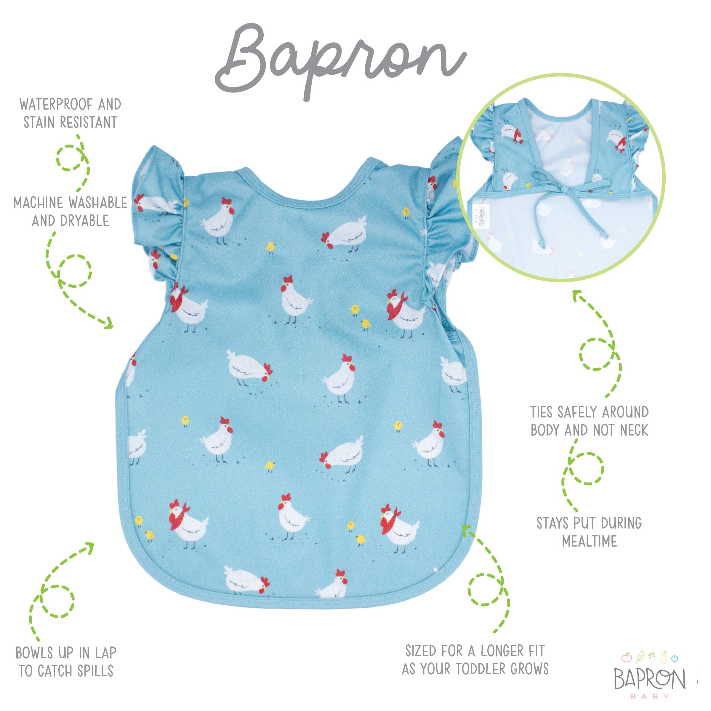 Little Chickies Flutter Bapron  BapronBaby   