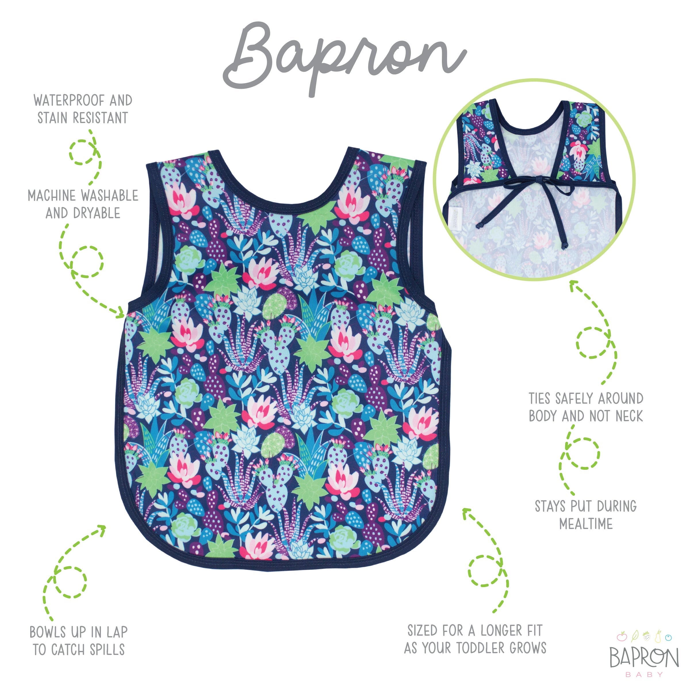 Desert Floral Bapron  BapronBaby   