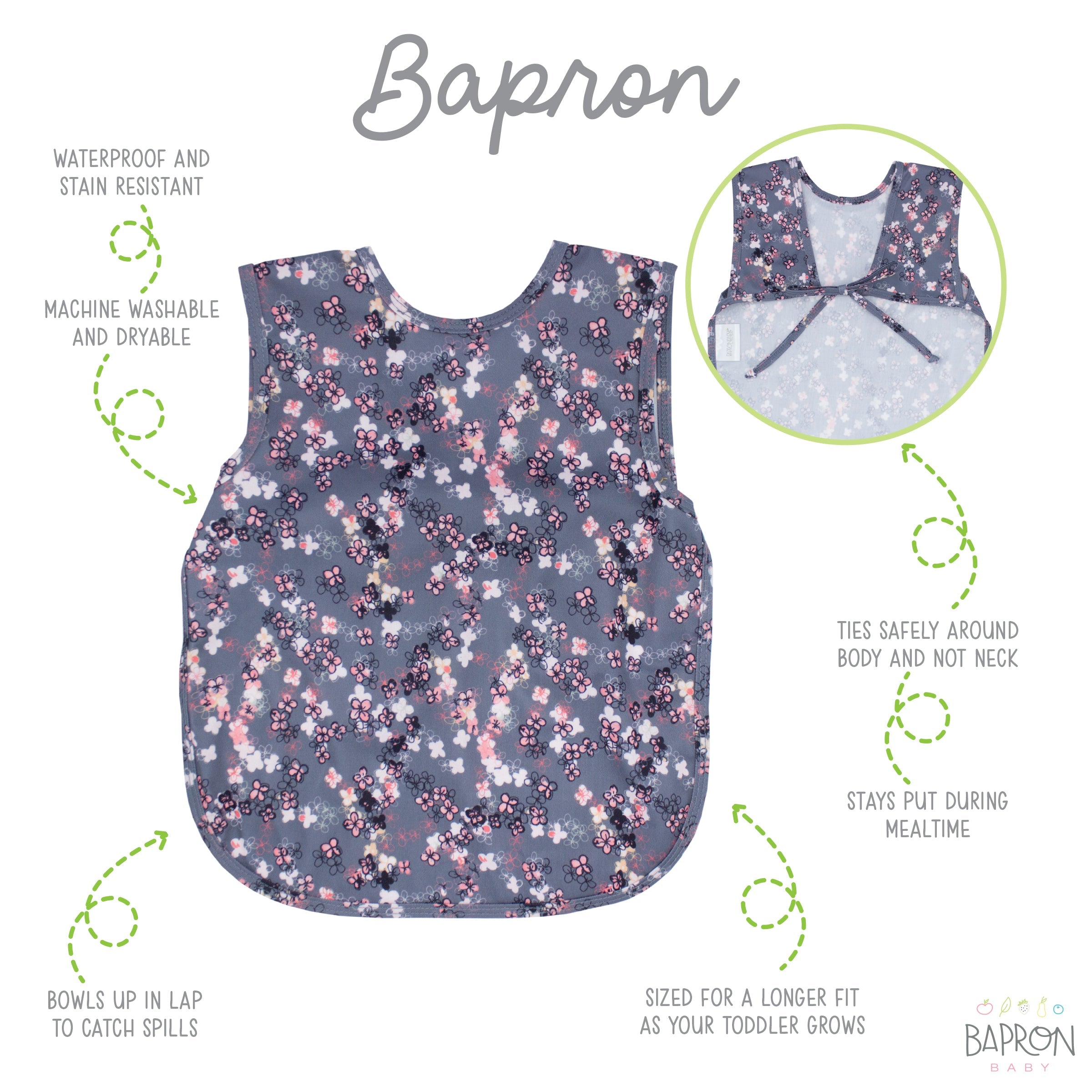 Ditsy Floral Bapron  BapronBaby   