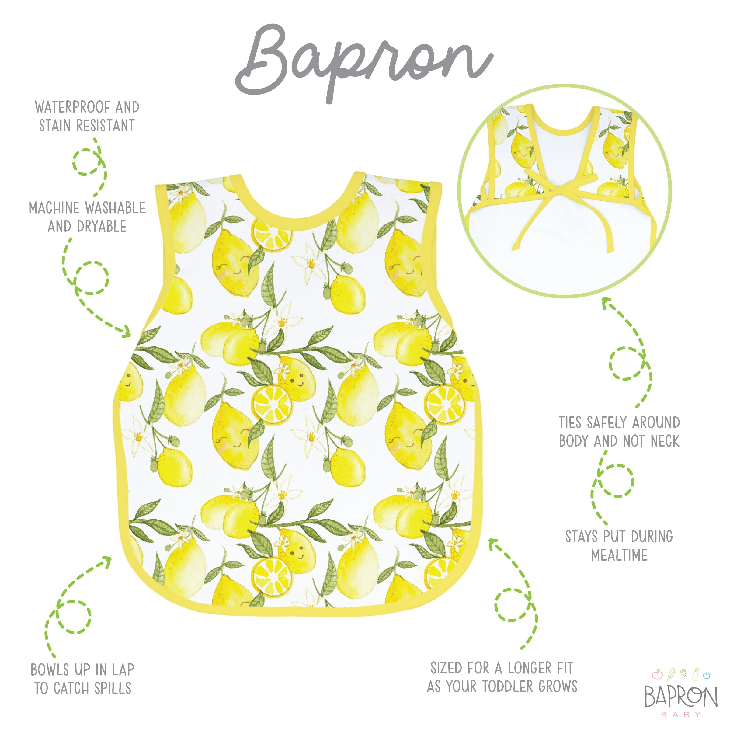 Fresh Lemon Bapron  BapronBaby   