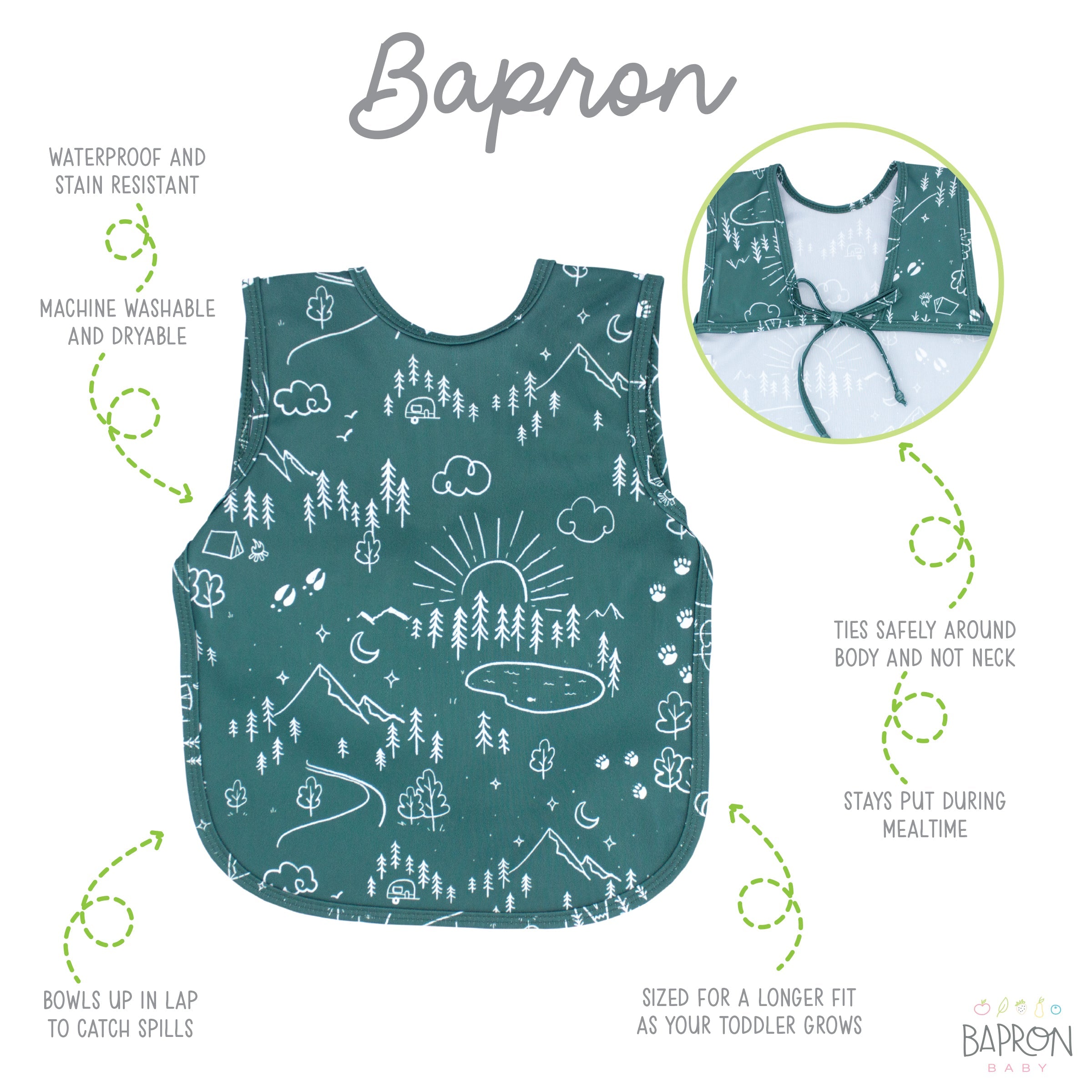 Pine Forest Bapron  BapronBaby   